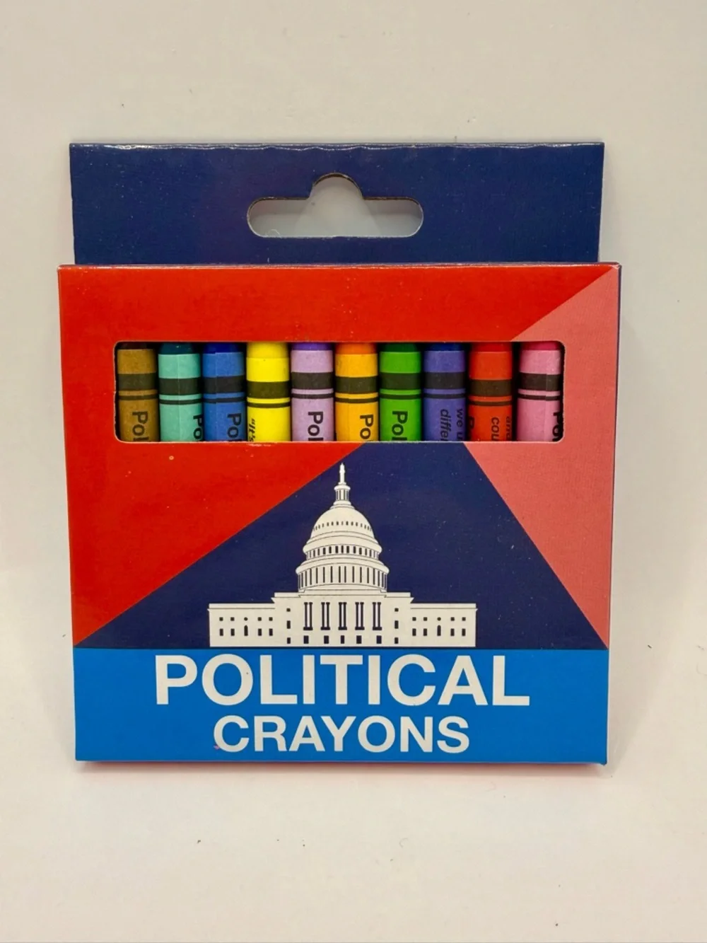 Political Crayons Satirical Novelty Humor Party Crayons Party Favors, Box of 12